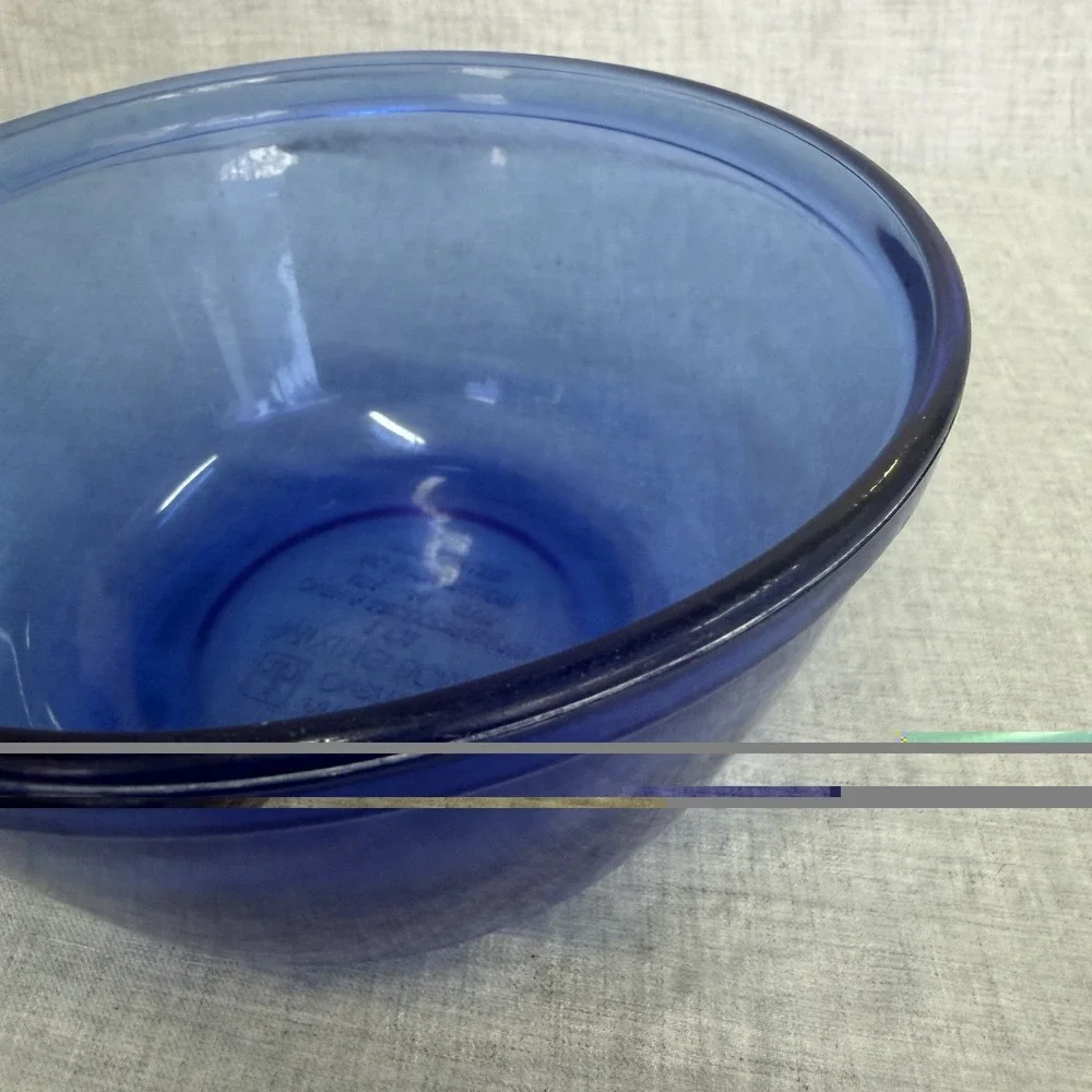 Vintage Anchor Hocking Cobalt Blue Glass Mixing Bowl Ovenware 1 Qt 1-Quart 1056